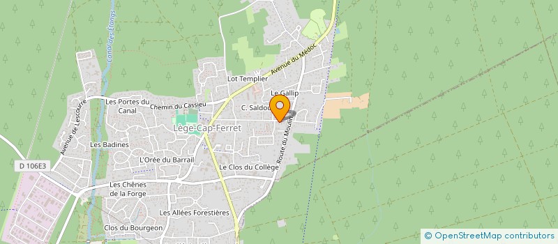 localisation de l'entreprise SCI BONITE à LEGE-CAP-FERRET