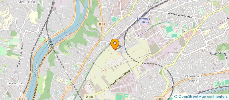 localisation de l'entreprise SCI BONJEAN  CALUIRE-ET-CUIRE