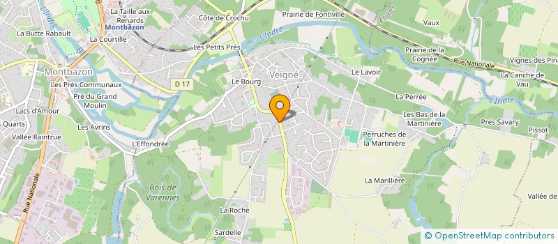localisation de l'entreprise SCI BONJOUR à VEIGNE