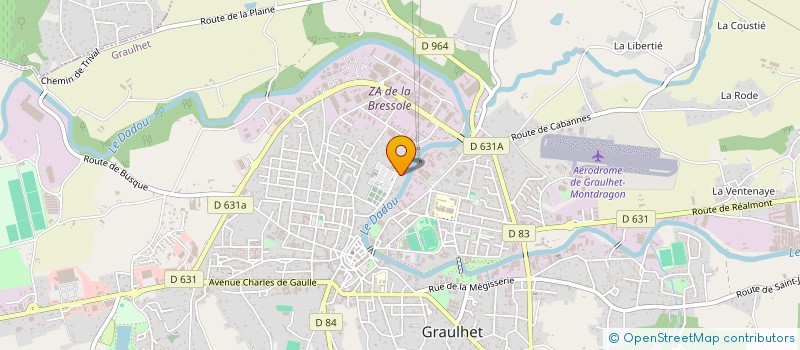 localisation de l'entreprise SCI BONJOUR  GRAULHET