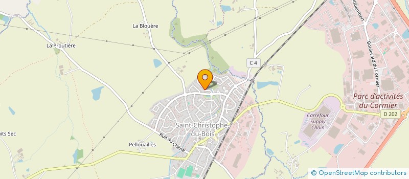 localisation de l'entreprise SCI BONJOUR  SAINT-CHRISTOPHE-DU-BOIS