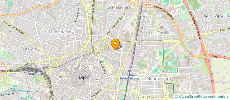 localisation de l'entreprise SCI BONJOUR-QUINART ET FILS à DIJON