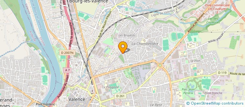 localisation de l'entreprise SCI BONLIEU  VALENCE
