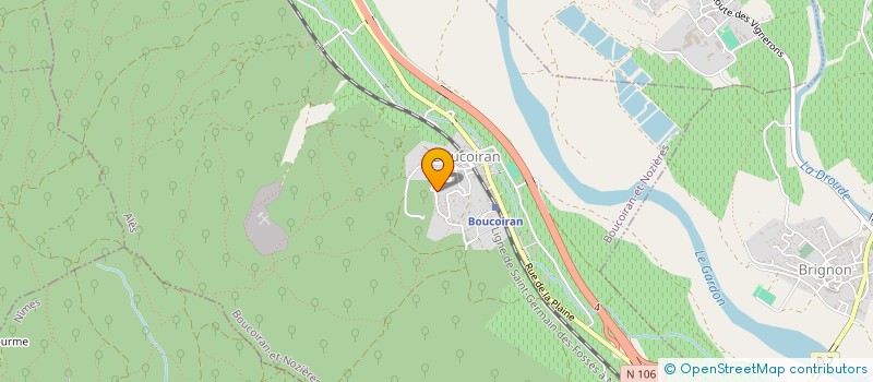 localisation de l'entreprise SCI BONMAR  BOUCOIRAN-ET-NOZIERES