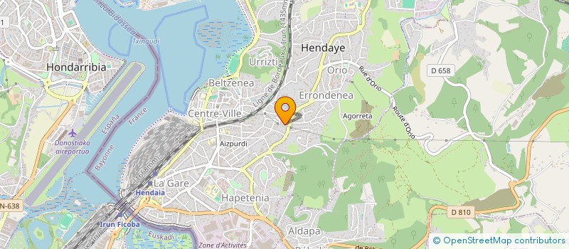 localisation de l'entreprise SCI BONNAND GONZALEZ  HENDAYE