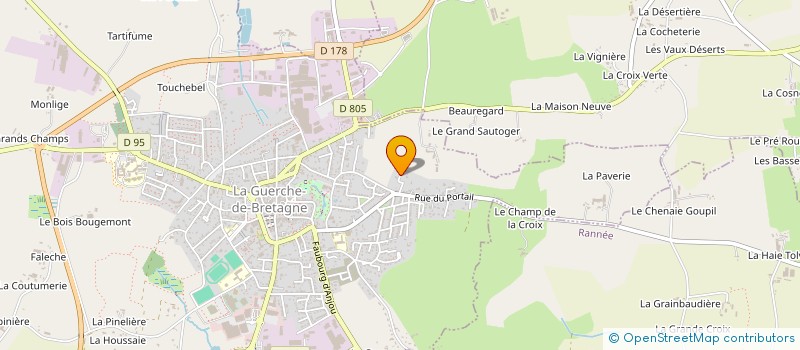 localisation de l'entreprise SCI BONNANZA  LA GUERCHE-DE-BRETAGNE