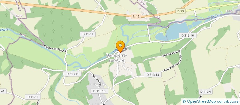 localisation de l'entreprise SCI BONNARD à DAMPIERRE-SUR-AVRE