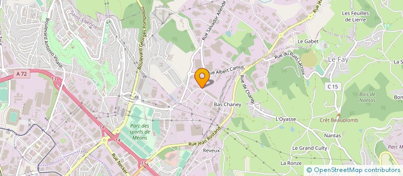 localisation de l'entreprise SCI BONNASSIEUX  LA TALAUDIERE