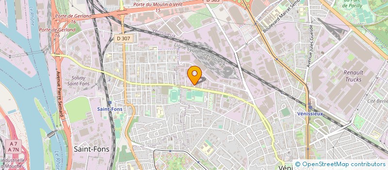 localisation de l'entreprise SCI BONNAUD  VENISSIEUX