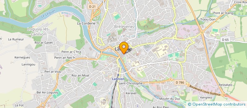 localisation de l'entreprise SCI BONNE ETOILE  LANNION