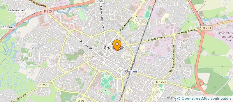 localisation de l'entreprise SCI BONNE FONTAINE à CHALLANS