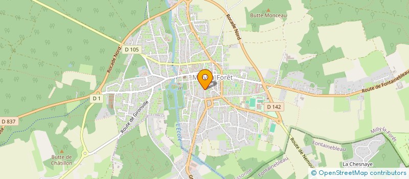 localisation de l'entreprise SCI BONNE HEURE à MILLY-LA-FORET