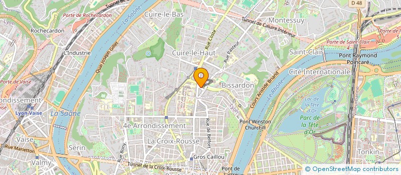 localisation de l'entreprise SCI BONNE VEINE  CALUIRE-ET-CUIRE