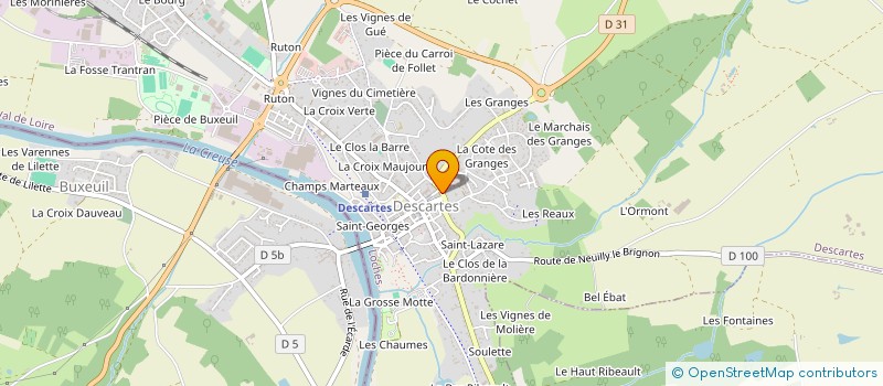 localisation de l'entreprise SCI BONNEAU IMMO  DESCARTES