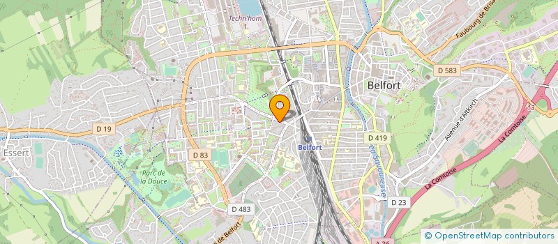 localisation de l'entreprise SCI BONNEF à BELFORT