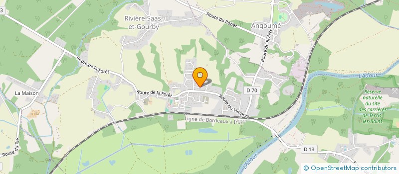 localisation de l'entreprise SCI BONNEHOUN  RIVIERE-SAAS-ET-GOURBY