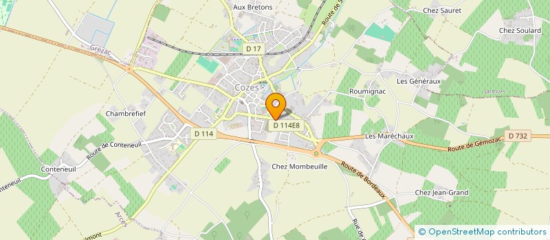 localisation de l'entreprise SCI BONNES NOUVELLES  COZES