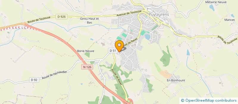 localisation de l'entreprise SCI BONNET à PUYLAURENS