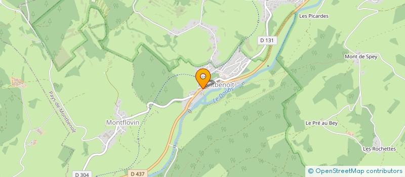 localisation de l'entreprise SCI BONNET  MONTBENOIT