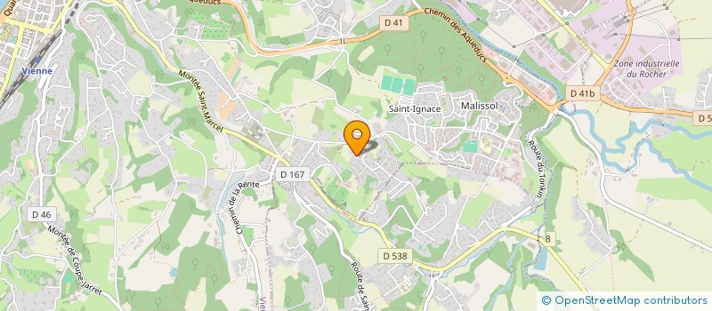 localisation de l'entreprise SCI BONNET DES COASSES  VIENNE