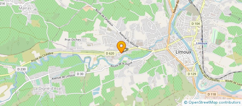 localisation de l'entreprise SCI BONNET GASTON  LIMOUX