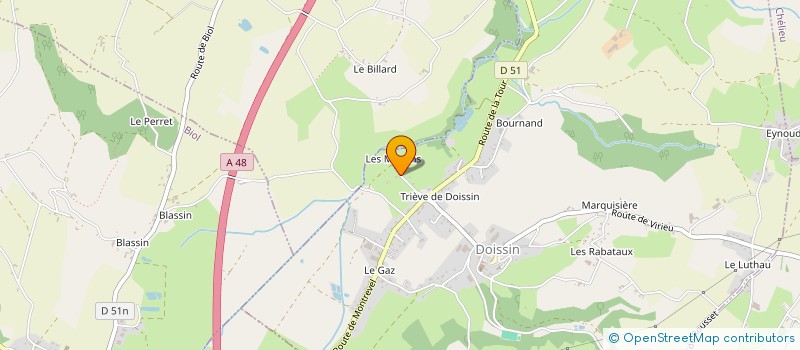 localisation de l'entreprise SCI BONNET KOESTLE  DOISSIN