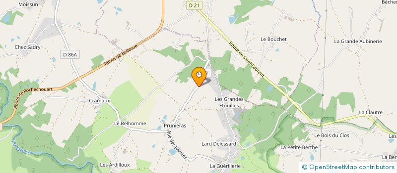 localisation de l'entreprise SCI BONNET - MINOR  CHAILLAC-SUR-VIENNE