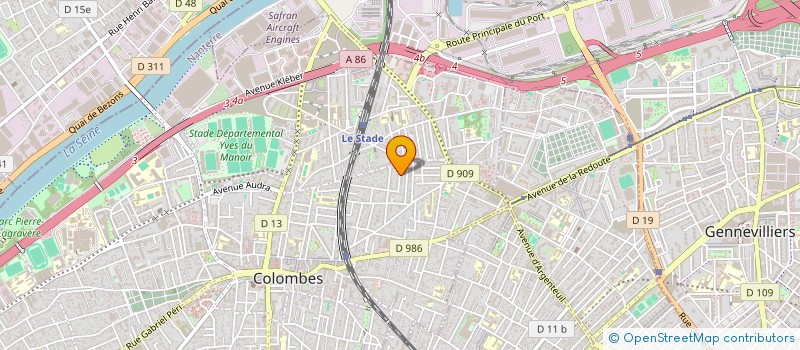 localisation de l'entreprise SCI BONNEUIL à COLOMBES