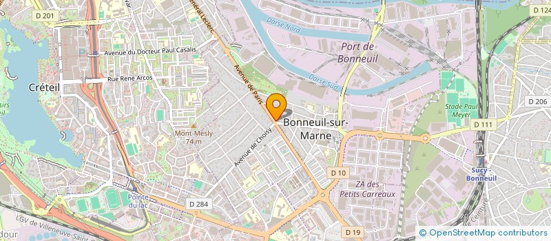 localisation de l'entreprise SCI BONNEUIL AVENUE DE PARIS à BONNEUIL-SUR-MARNE