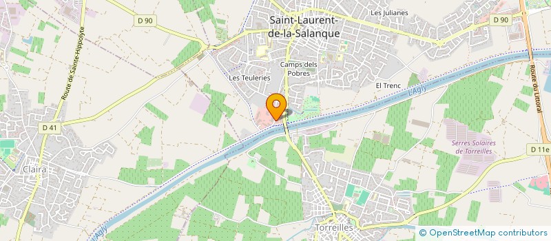 localisation de l'entreprise SCI BONNEVAL  SAINT-LAURENT-DE-LA-SALANQUE