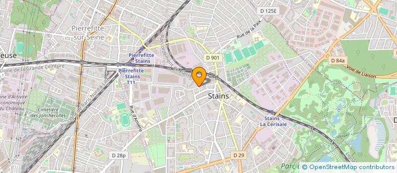 localisation de l'entreprise SCI BONNEVIDE 44 à STAINS