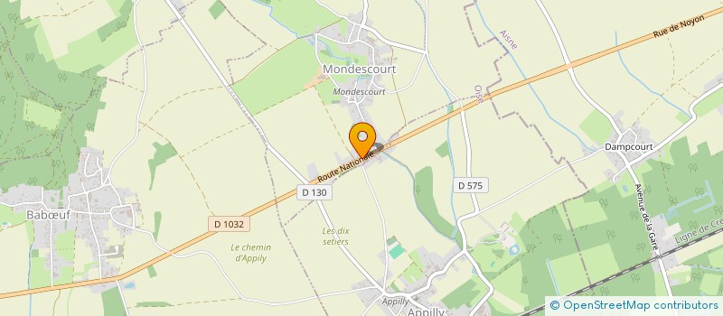 localisation de l'entreprise SCI BONNEVILLE  MONDESCOURT