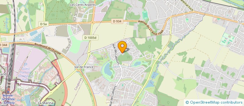 localisation de l'entreprise SCI BONNEVILLE ESLMR  MAGNY-LE-HONGRE