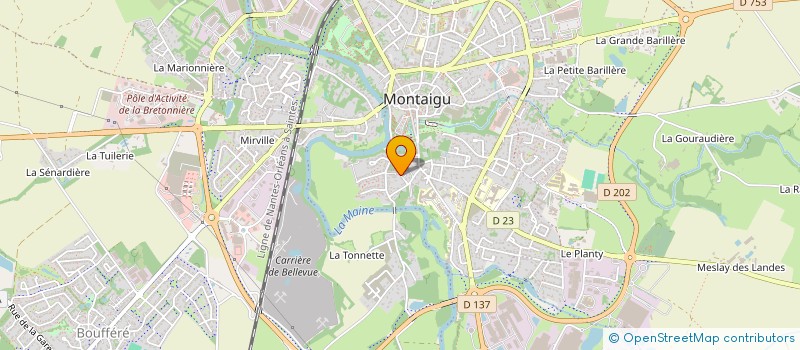 localisation de l'entreprise SCI BONNIN à MONTAIGU-VENDEE