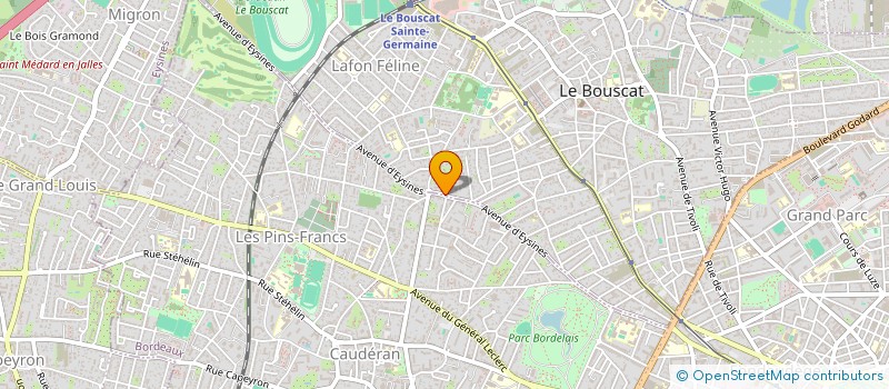 localisation de l'entreprise SCI BONNIN  LE BOUSCAT