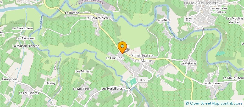 localisation de l'entreprise SCI BONNIN  SAINT-FIACRE-SUR-MAINE