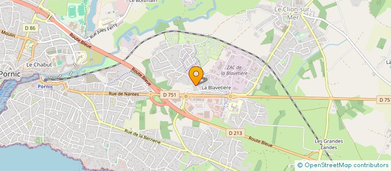 localisation de l'entreprise SCI BONNIN  PORNIC