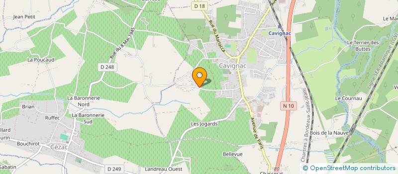 localisation de l'entreprise SCI BONNIN P  CAVIGNAC