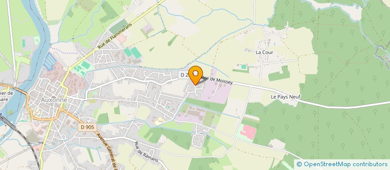 localisation de l'entreprise SCI BONNINTINA  AUXONNE