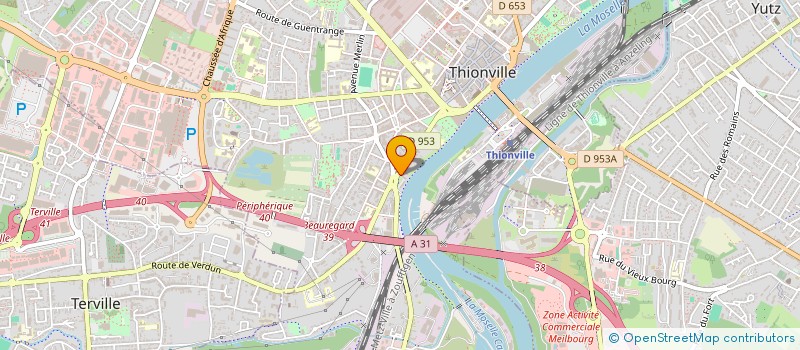 localisation de l'entreprise SCI BONOBOS à THIONVILLE
