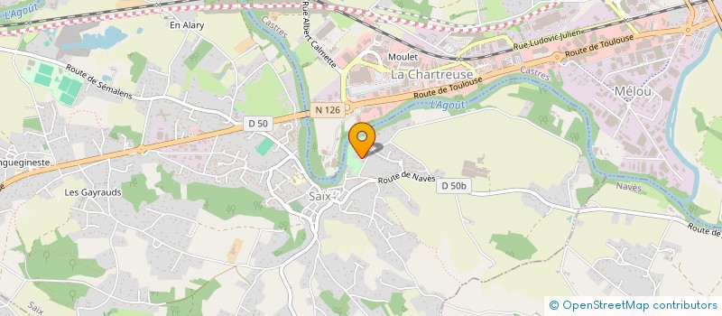 localisation de l'entreprise SCI BONPERE  SAIX