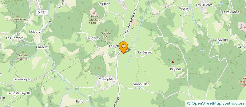 localisation de l'entreprise SCI BONPIC  YSSINGEAUX