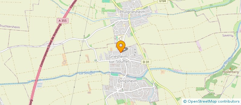 localisation de l'entreprise SCI BONPOTE  GRIESHEIM-SUR-SOUFFEL