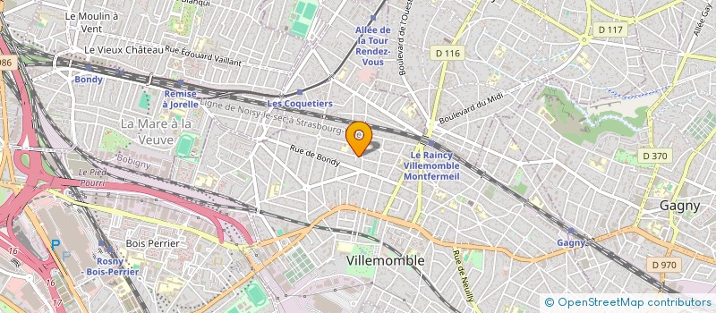 localisation de l'entreprise SCI BONSECOURS à VILLEMOMBLE