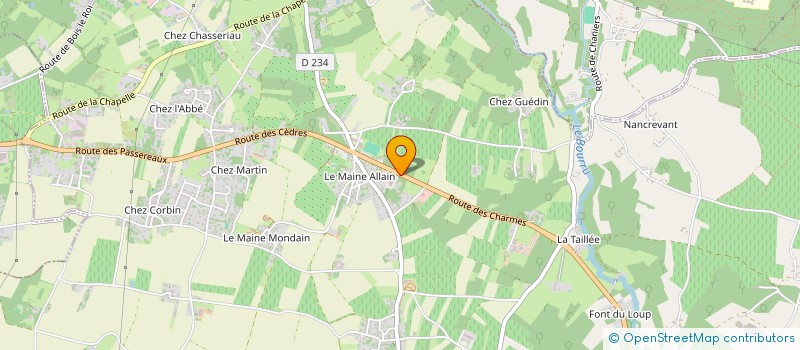 localisation de l'entreprise SCI BONTEMPS 1 17  CHANIERS