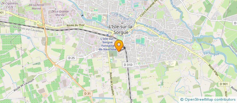 localisation de l'entreprise SCI BONTEMPS  L'ISLE-SUR-LA-SORGUE