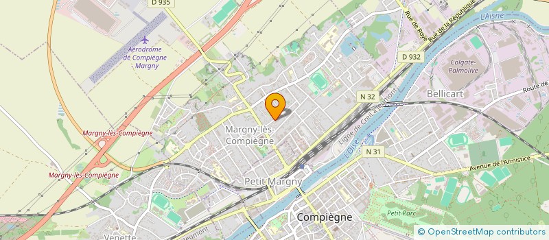 localisation de l'entreprise SCI BONTEMPS  MARGNY-LES-COMPIEGNE