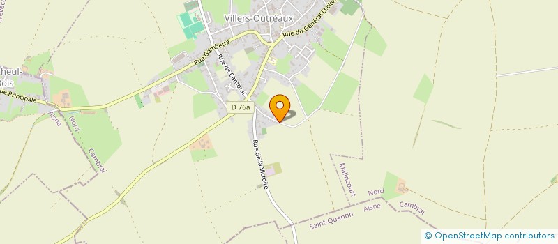 localisation de l'entreprise SCI BONTEMPS  VILLERS-OUTREAUX