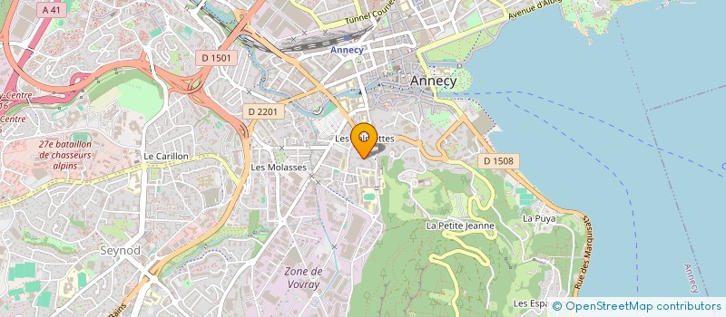 localisation de l'entreprise SCI BONVY à ANNECY