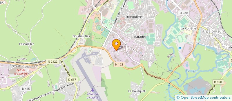 localisation de l'entreprise SCI BONY COMBELLE à AURILLAC